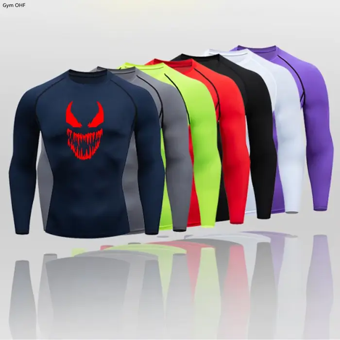 T-shirt de compression de course pour homme