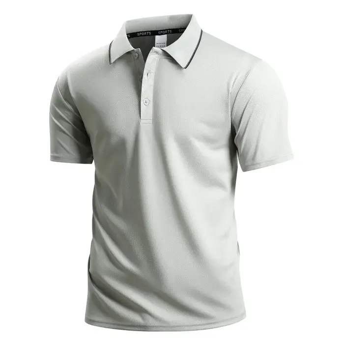 Nouveau Polo Homme 2026 Été Tissu Luxe Rafraîchissant Business Décontracté Golf Manches Courtes Coupe Slim Col Chemise