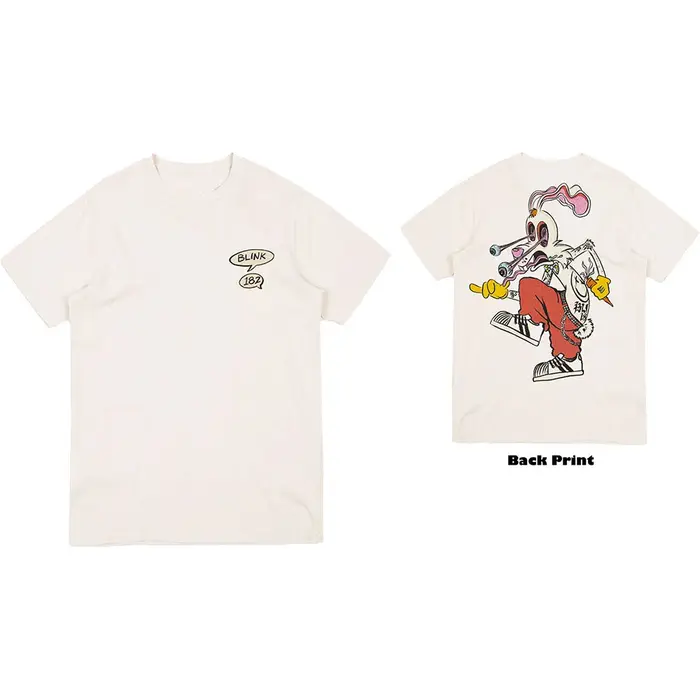 Roger Rabbit Blink-182 Band T-Shirt en coton avec motif pour hommes et femmes, Streetwear d'été