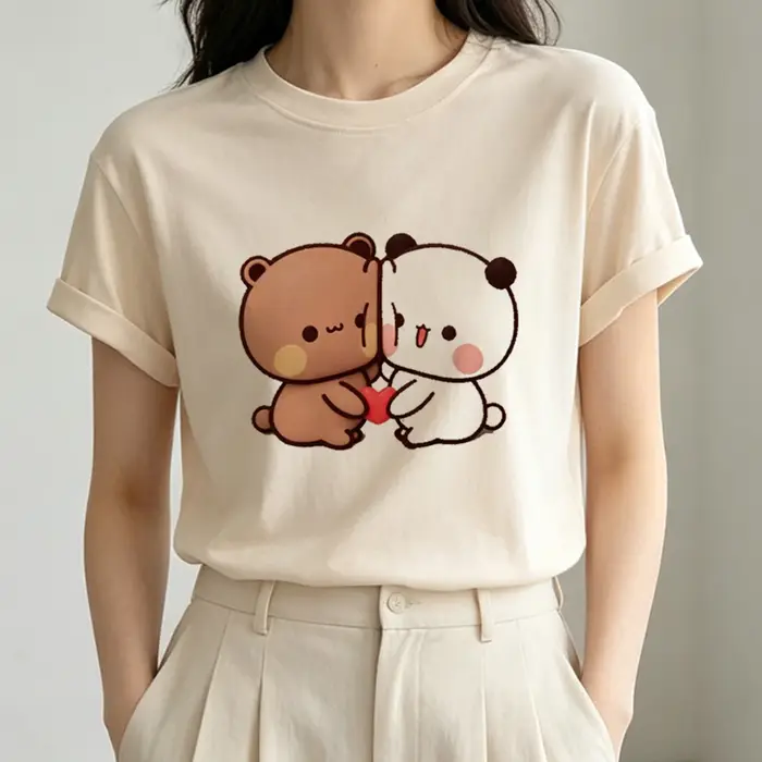 T-shirts Bubu Dudu pour adolescents, style alternatif, graphique, mode coréenne, grunge, streetwear,