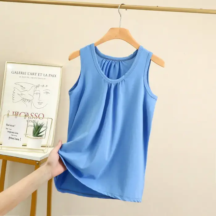 Débardeur grande taille plis amples pour femmes