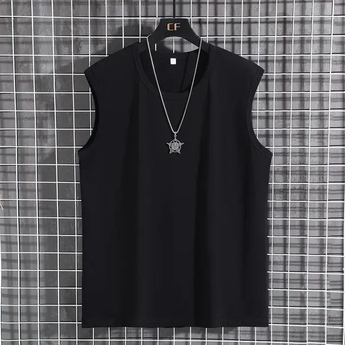 Débardeur grande taille pour hommes, gilet 9XL 10XL 12XL 100-170KG, T-shirt d'été sans manches 100% 