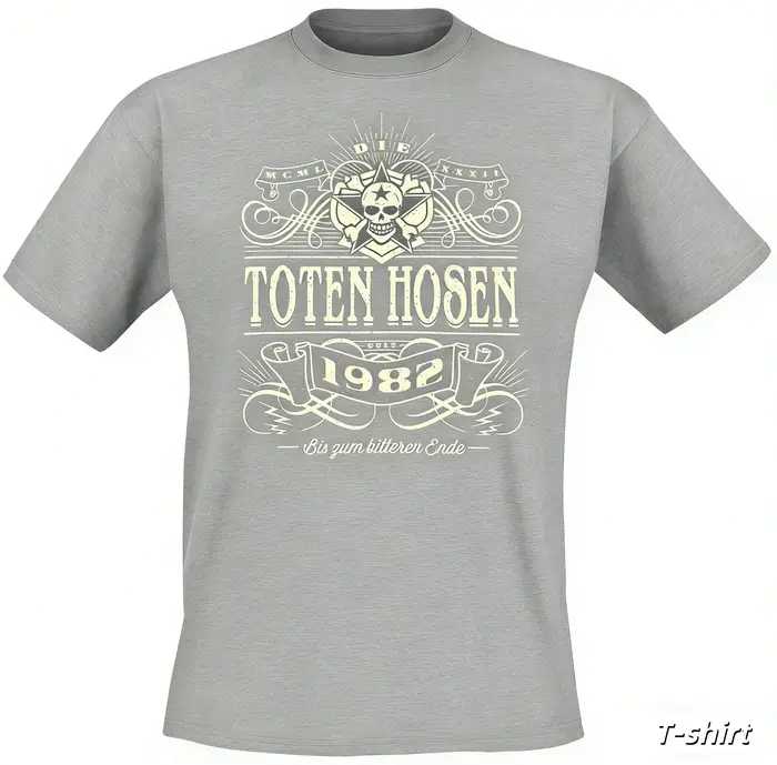 T-shirt décontracté Alte Schule _ Die Toten Hosen pour hommes et femmes