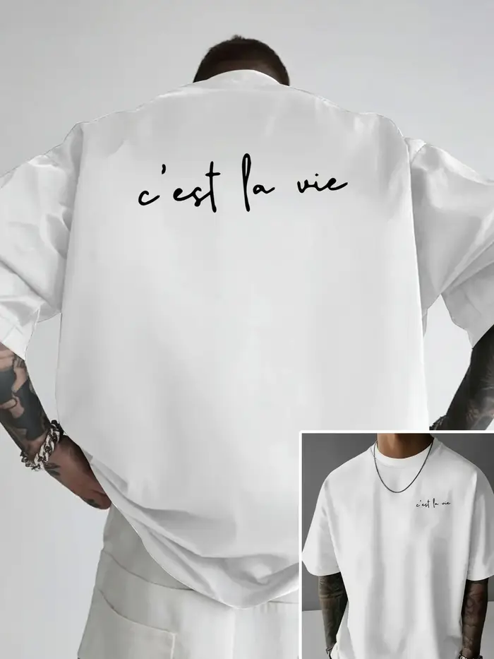 T-shirt pour homme, la vie est comme un spectacle