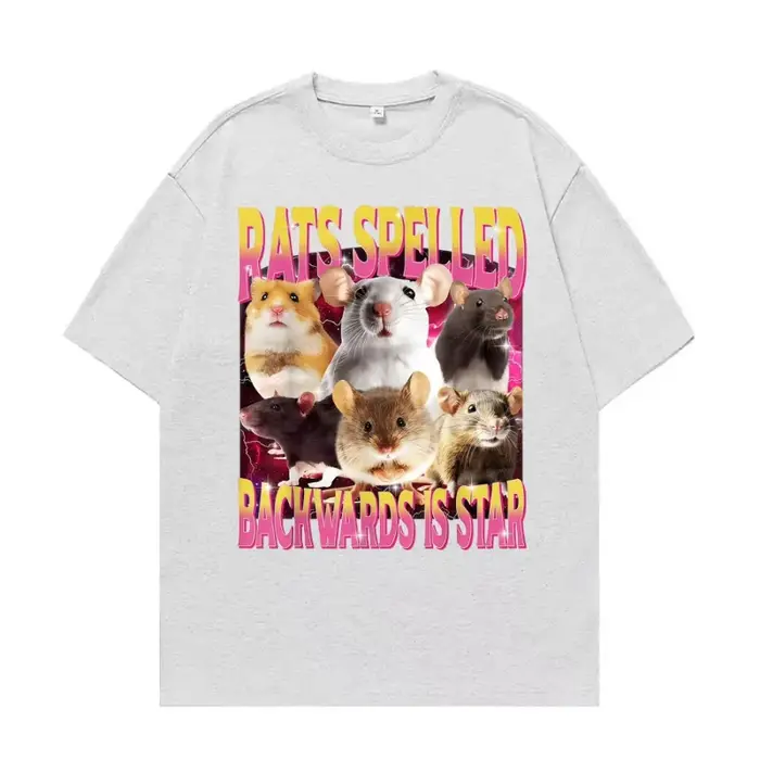 T-shirts humoristiques pour femmes avec l'inscription « Rats Spelled Backwards Is Star »