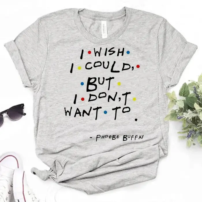 T-shirts fille Designer Streetwear vêtements japonais amis Chandler