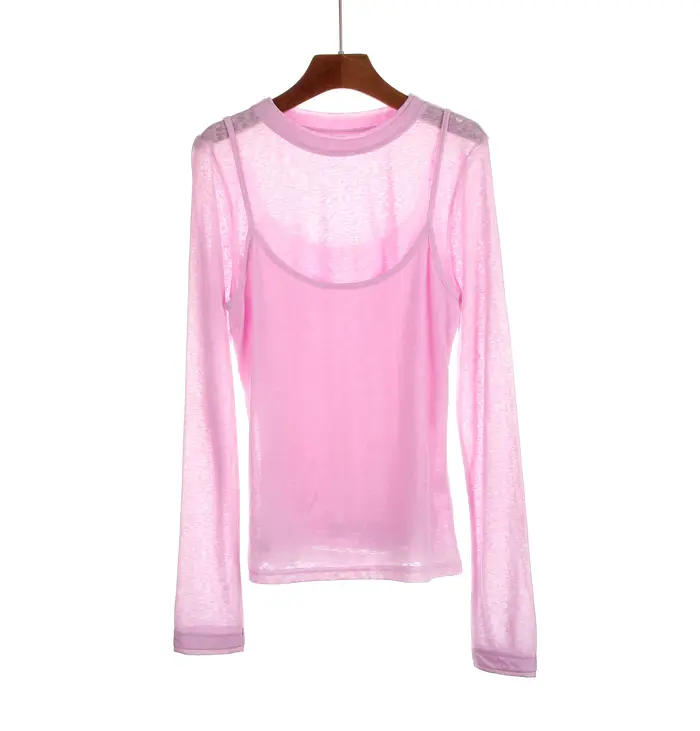 Hirsionsan 2026 Nouveaux T-shirts Basiques Élégants et Doux pour Femmes – Hauts Décontractés Chic en