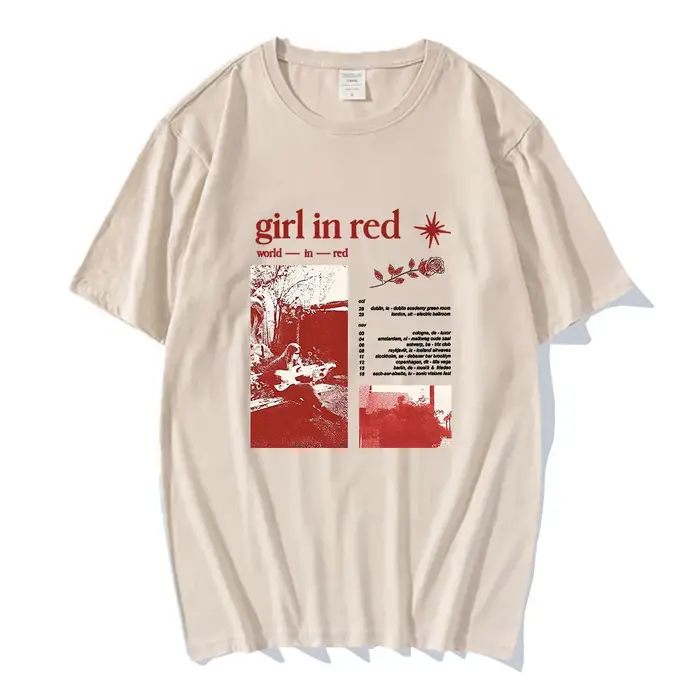 T-shirt à col rond pour femme, streetwear, hip hop, décontracté, confortable, en coton, de haute qua