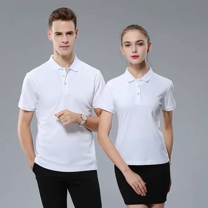 Polo personnalisé en soie glacée pour hommes et femmes