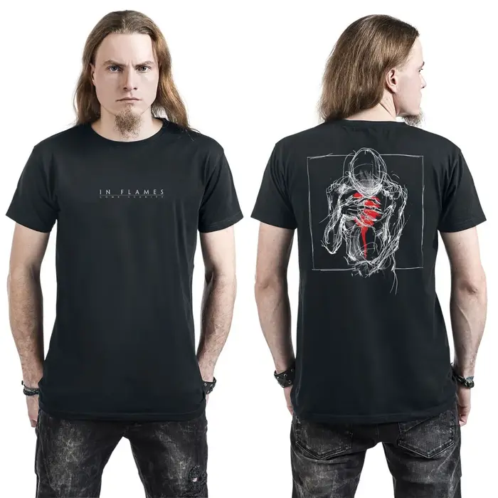 T-shirt en coton graphique Hot in Flames unisexe