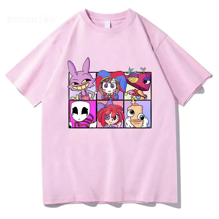 L'incroyable cirque numérique impression T-Shirt hommes femmes décontracté haute qualité Pomni le bo