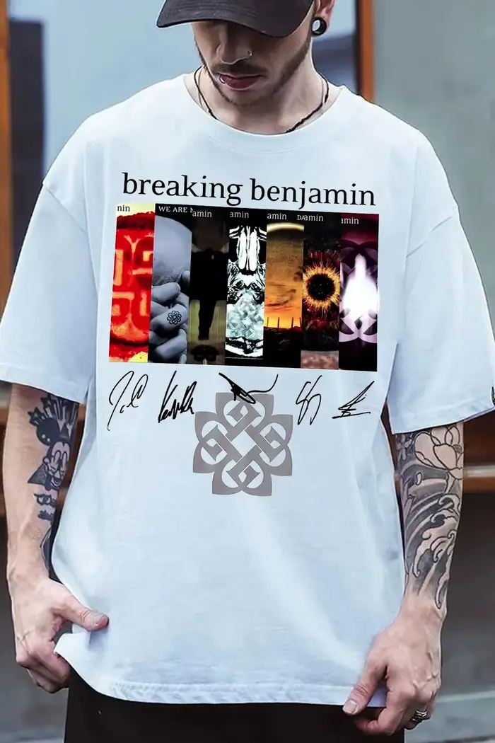Breaking Benjamin TShirt T-shirt en coton pour hommes et femmes