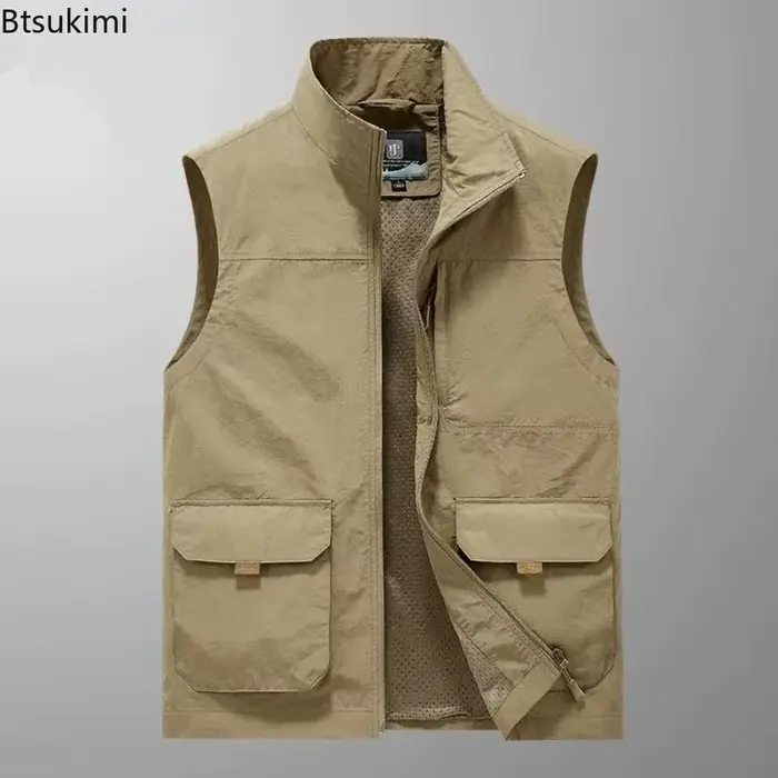 Gilet sans manches en velours Double face pour homme