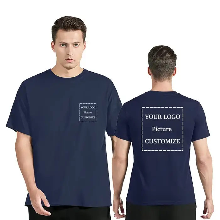 T-shirt surdimensionné personnalisé avec logo et image, style rétro, hip-hop, streetwear, vêtements 