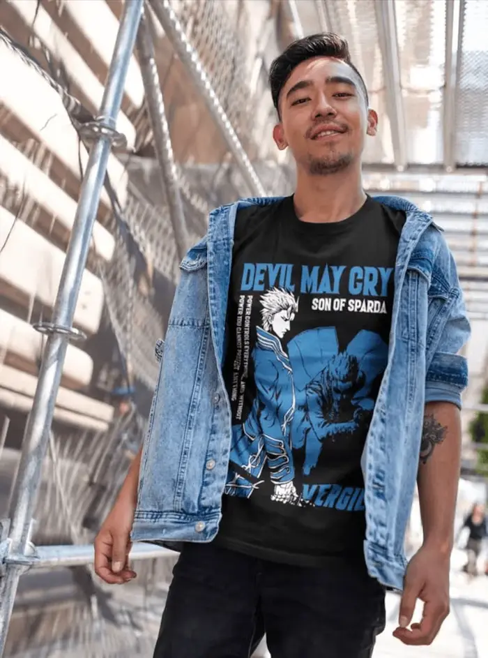 Devil May Cry virgil T-shirt unisexe en coton pour hommes, toutes tailles