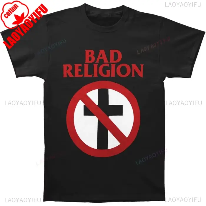 Mauvaise Religion hommes T-Shirt classique noir Ropa Dehombre hommes vêtements Camisas Masculina che