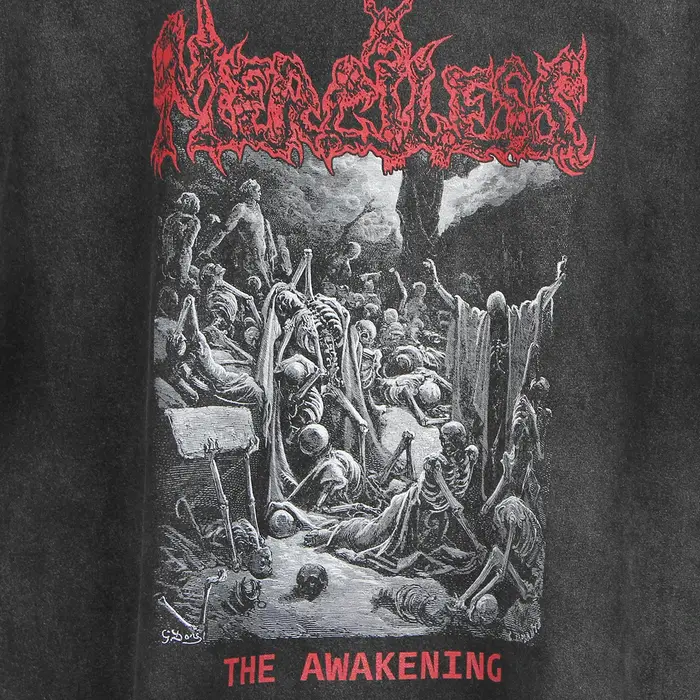 Merciless t-shirt l'éveil vieille école Thrash Death métal entombé posé Kreator hommes imprimé Cool coton