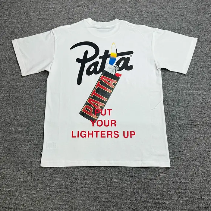 2026 été Graphique Logo Imprimé Patta T-shirts T-Shirt Haute Qualité Coton Noir Blanc Haut Ample Déc