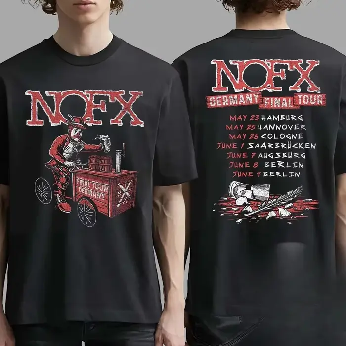 T-shirt NOFX Rock Band Graphic Essentials pour hommes et femmes