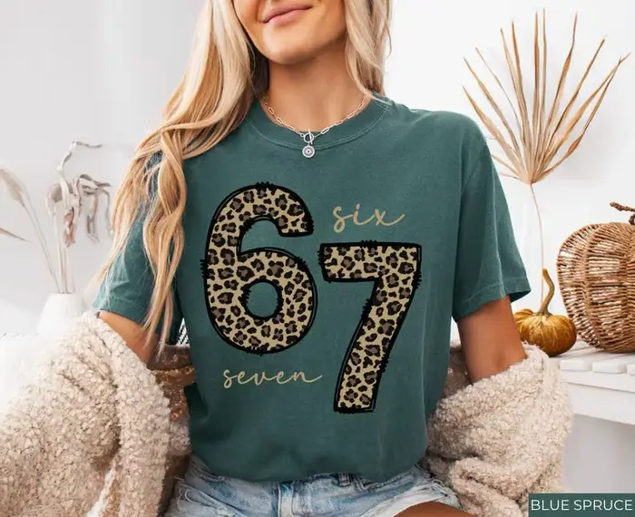 6 7 Chemise Imprimée Six Seven Chemise, T-shirt 67 tendance