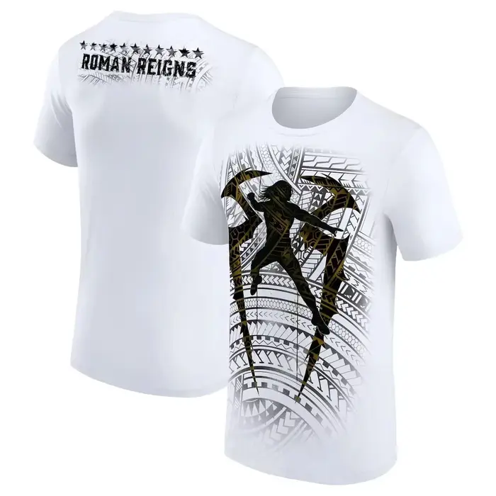 T-shirt décontracté et respirant pour homme, 100 % coton, avec logo tribal Roman Reigns, imprimé, ha