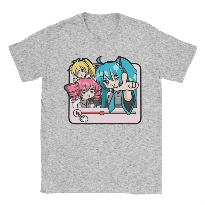 Triple Baka Kasane Teto Akita Neru VOCALOID liste de jeu chanson t-shirt 100% coton Vintage T-Shirts