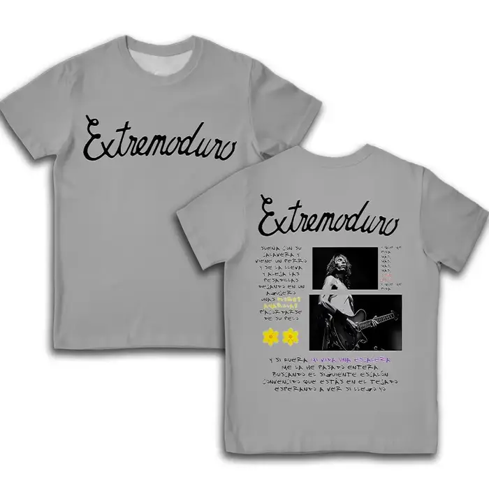 Rock Band Extremoduro 3D impression T-Shirt été hommes respirant décontracté à manches courtes chemise rue Hip Hop ample