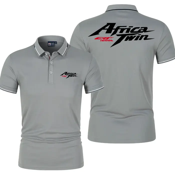 Polo d'été pour hommes Africa Twin Crf 1100 L Crf1000 Logo