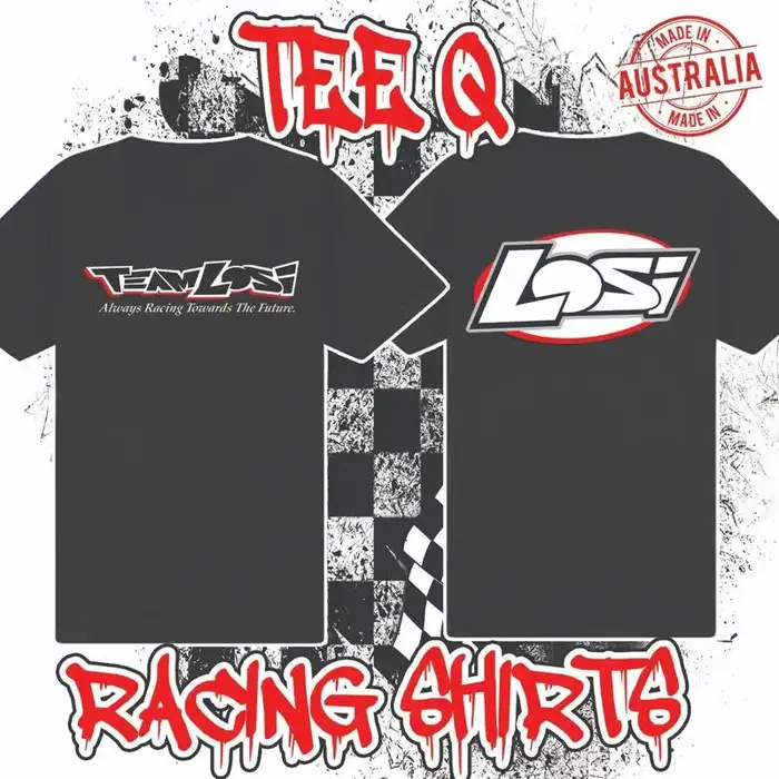 T-shirt noir avec LOGO de l'équipe Losi personnalisé