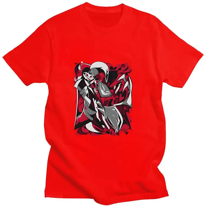 Helluva Boss t-shirt jeu dessin animé imprimé Harajuku Kawaii