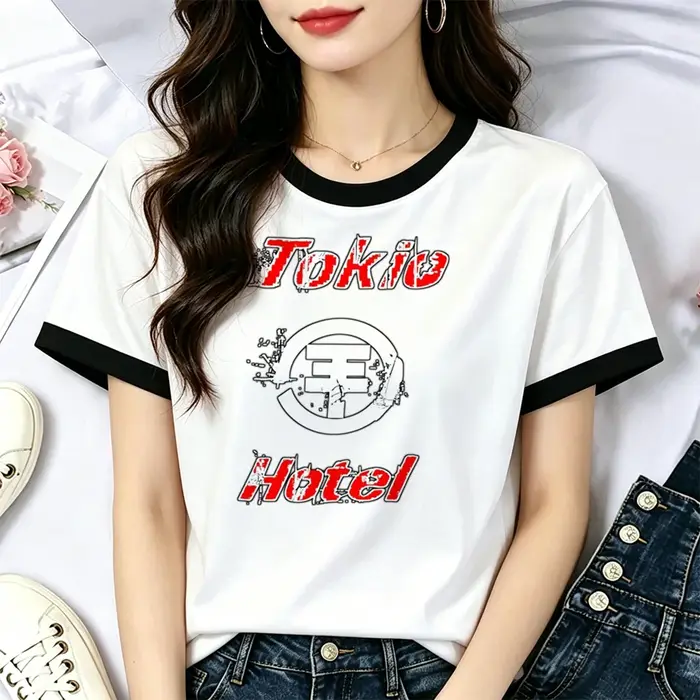 Tokio Hotel t-shirt femme dollette anime liquidation streetwear t-shirt d'été pas cher harajuku vintage graphique manga