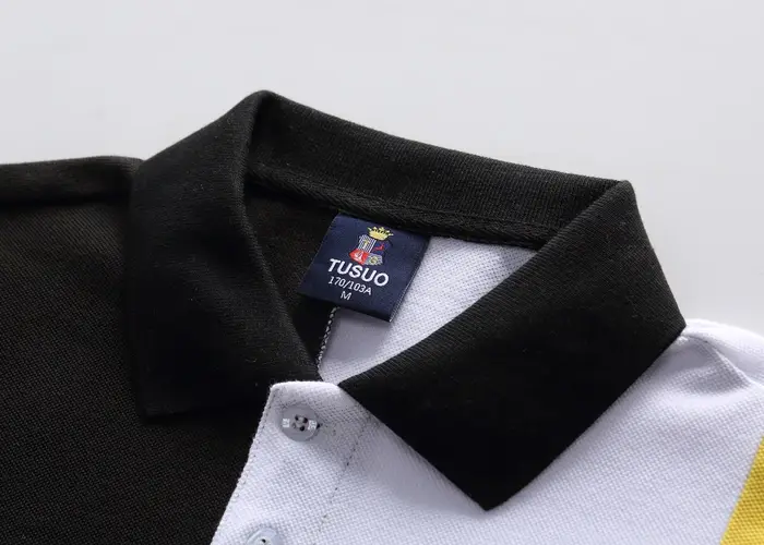 Polo homme USA Royal court décontracté sport fête haut de gamme coton broderie luxe contraste multicolore couture originale