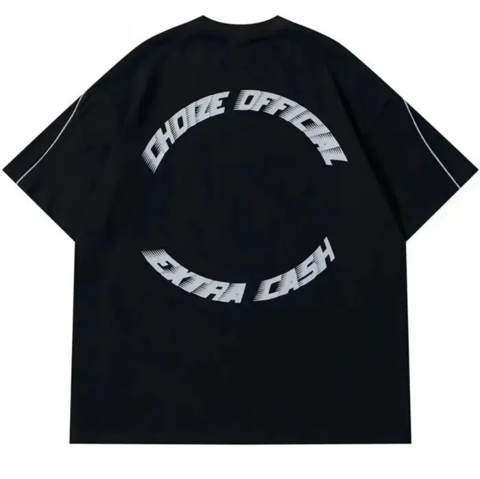 T-shirt col rond en polyester micro élastique respirant pour hommes, à la mode, 69 lettres imprimées
