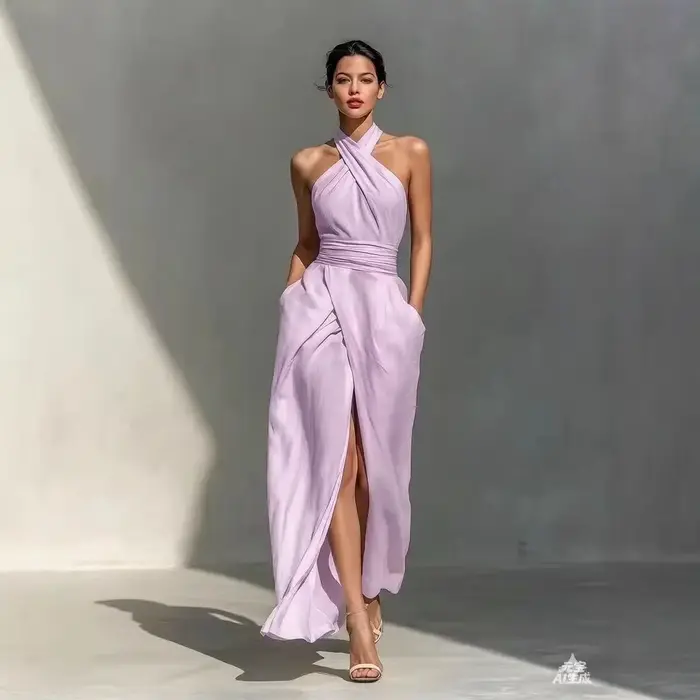 Robe élégante sans manches pour femmes