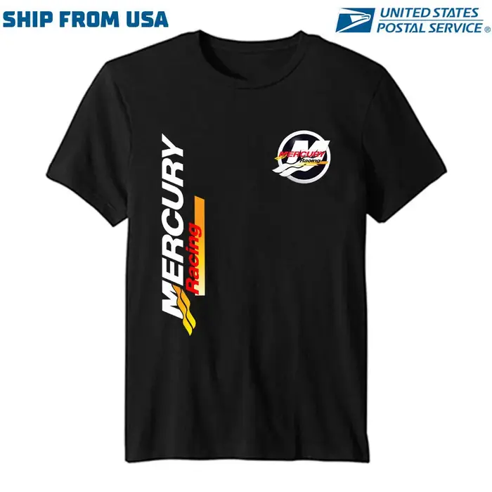 T-shirt en coton avec logo Mercury Racing