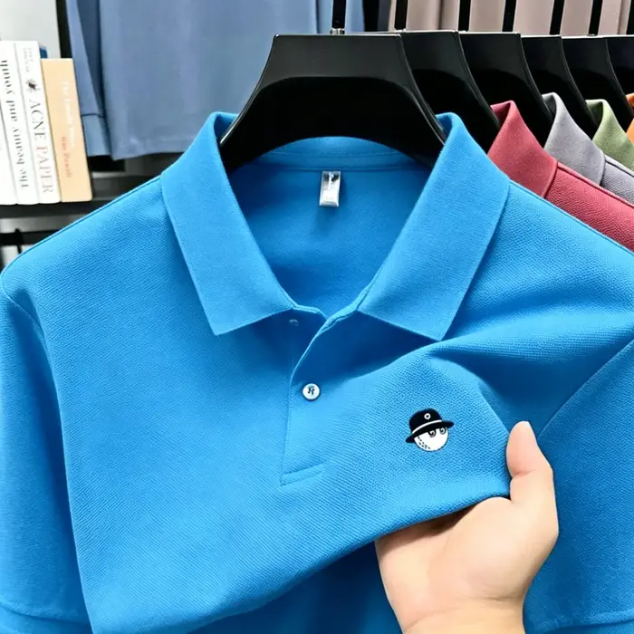 Polo brodé haut de gamme pour hommes