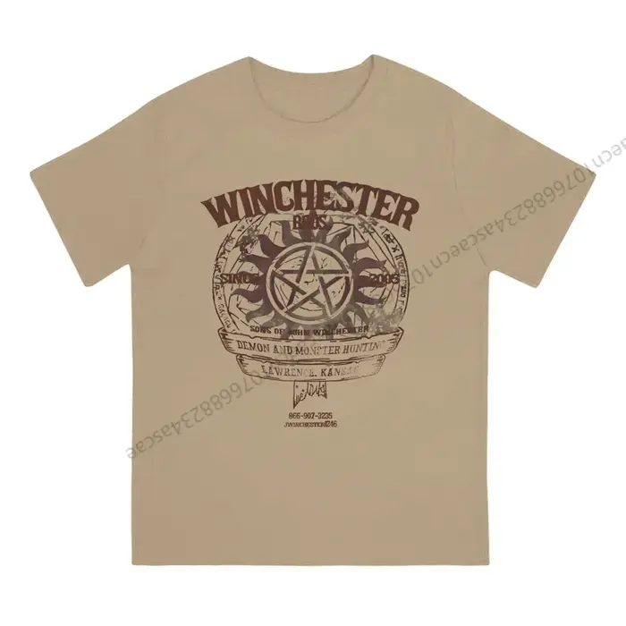 Surnaturel Winchester Bros t-shirt hommes t-shirts vêtements d'été coton col rond t-shirt