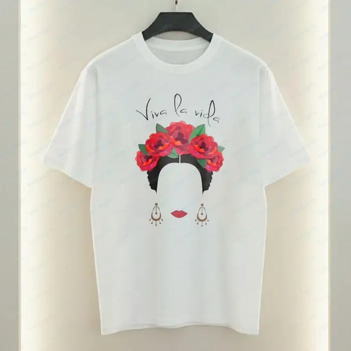 T-shirt Frida Kahlo Viva La Vida pour femme