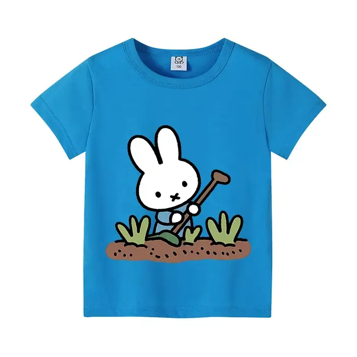 Miffy – T-shirt à manches courtes en coton pour enfants