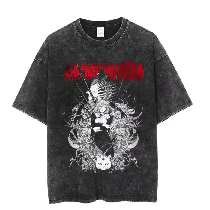 T-shirt vintage en coton délavé pour homme