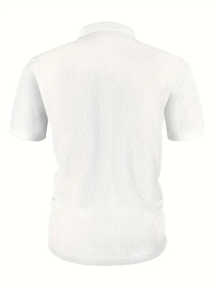 Polo classique pour homme - Tricot de qualité supérieure avec broderie golf