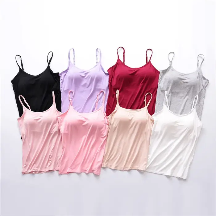 Camisole astronomique avec soutien-gorge rembourré intégré pour femme