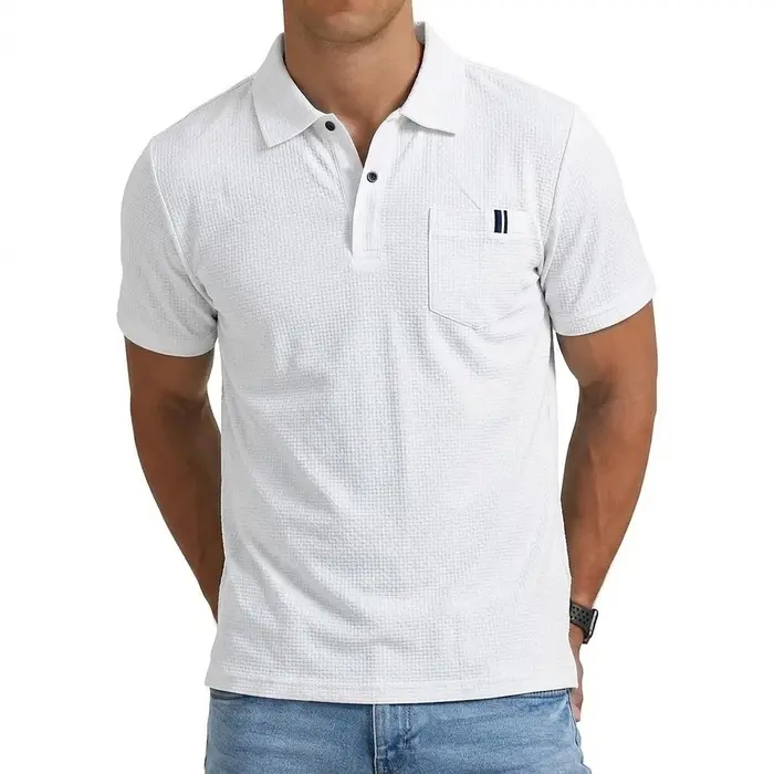 Polo à revers léger et de qualité supérieure pour homme – Haut de performance respirant à séchage rapide pour l'été – T-shirt de sport de luxe pour un style décontracté moderne