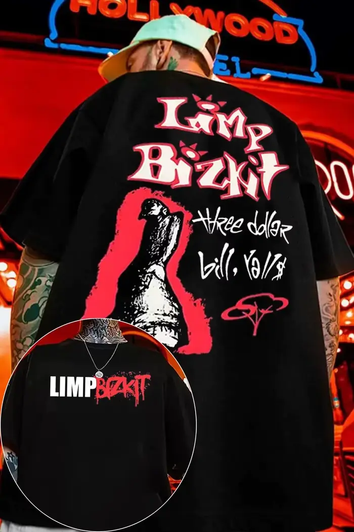 Limp Bizkit Rock Band T-shirt graphique pour hommes et femmes