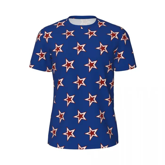 T-shirt graphique à manches courtes imprimé étoiles pour hommes, t-shirts Hiphelicopter, t-shirt de 