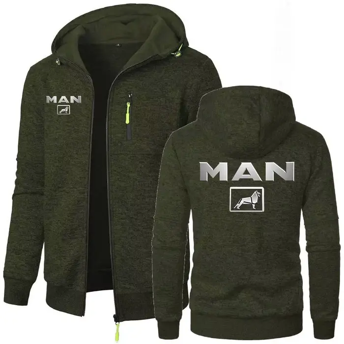 Simple confortable sweat veste camion homme vêtements d'extérieur à capuche hommes expédition coupe-vent chaud écharpe