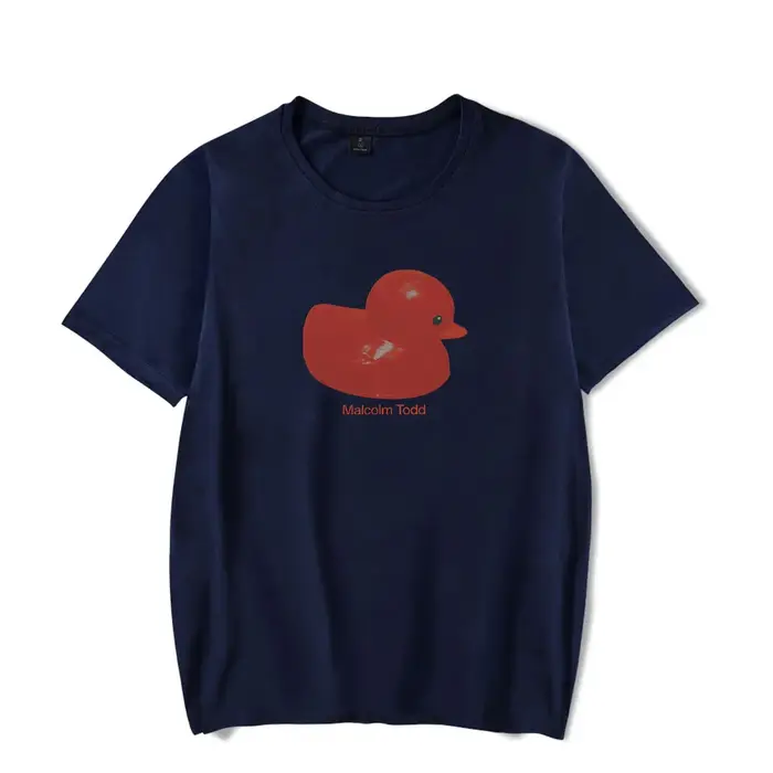Malcolm Todd Duck Tee T-shirt unisexe décontracté à manches courtes et col rond pour tenue de rue quotidienne