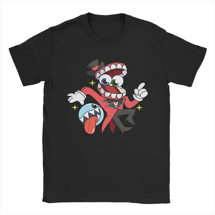 Caine Cartoon Digitals Circus T-shirts pour hommes 100% coton, col rond, manches courtes, vêtements 