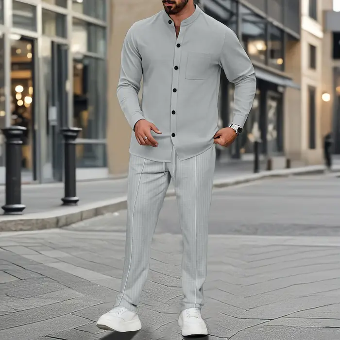 Chemise gaufrée pour homme