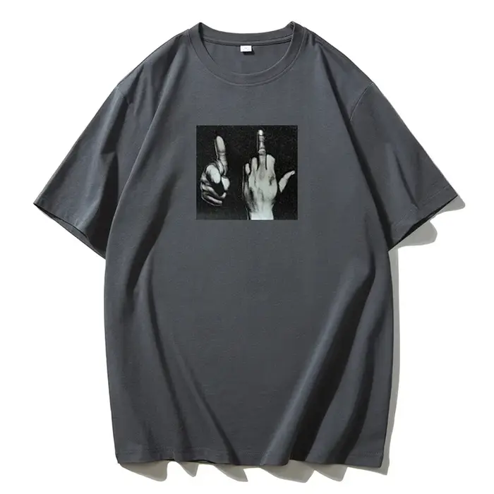 À la mode Ins personnalisé rue décontracté gothique coton imprimé femmes T-shirt 2025 été grande taille